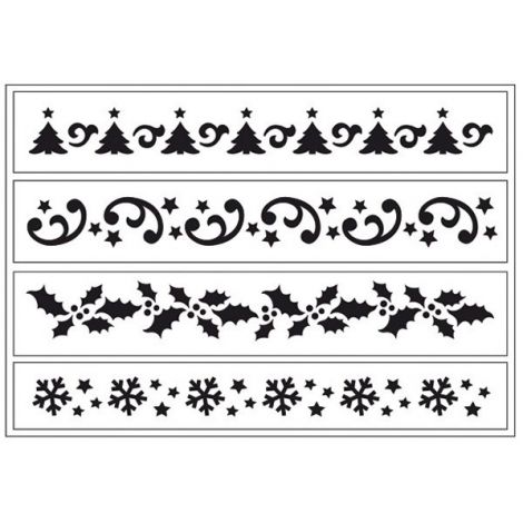 Szablon Viva Decor Świąteczny Flexible Stencil, 15cm